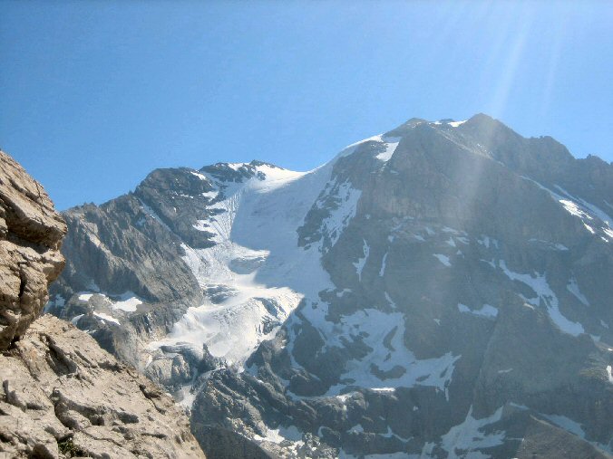 Aiguille de la Vanoise (28).jpg - La Grande Casse ayant perdu beaucoup de glace